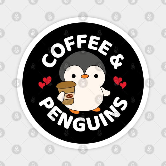 Coffee Penguin Magnet by Illustradise